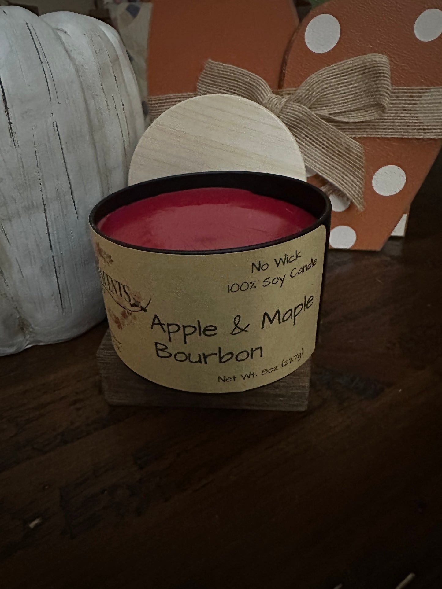 Apple & Maple Bourbon No Wick Candle