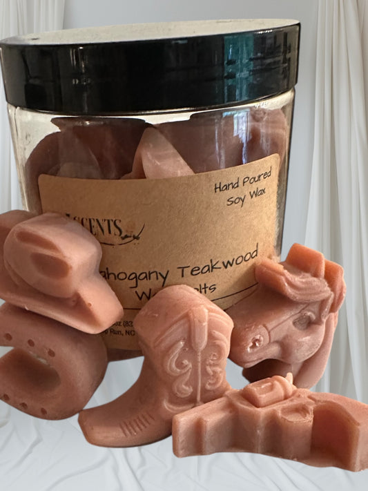 Mahogany Teakwood Cowboy Wax Melts - Large