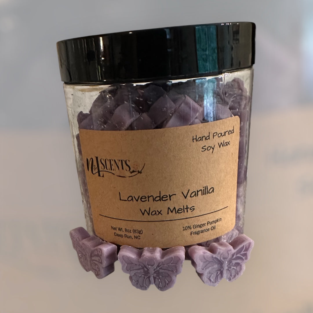 Lavender Vanilla Butterfly Wax Melts - Large