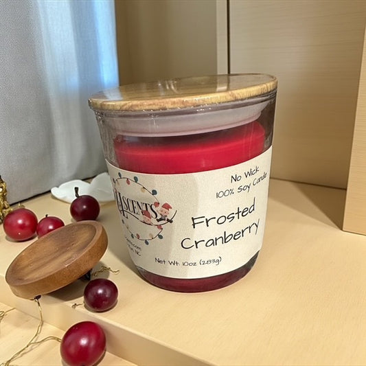 Frosted Cranberry 10 oz wickless candle