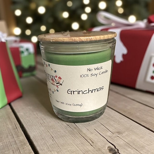 Grinchmas 10 oz wickless candle