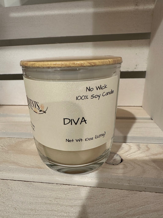 Diva Scent 10 oz No Wick Candle