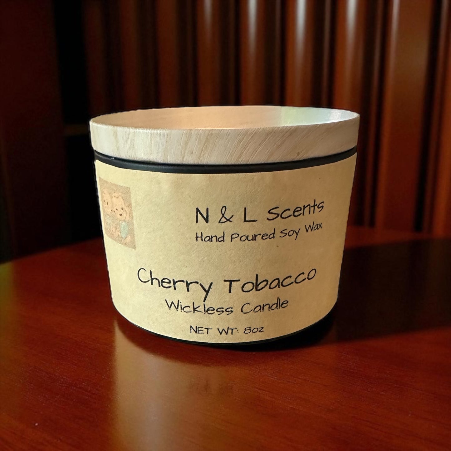 Cherry Tobacco No Wick Candle