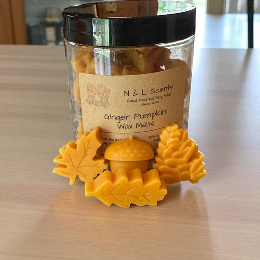Ginger Pumpkin Shaped Wax Melts - Large
