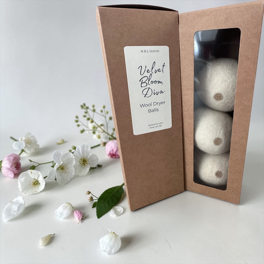 Velvet Bloom Diva Wool Dryer Balls