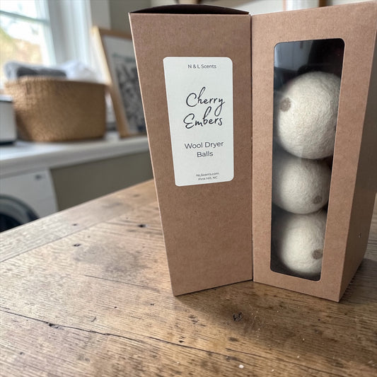 Cherry Embers Wool Dryer Balls