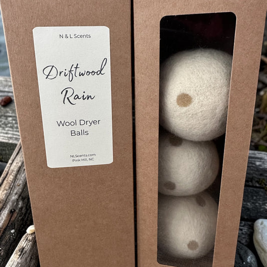 Driftwood Rain Wool Dryer Balls