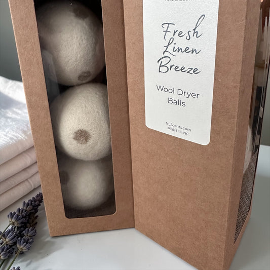 Fresh Linen Breeze Wool Dryer Balls