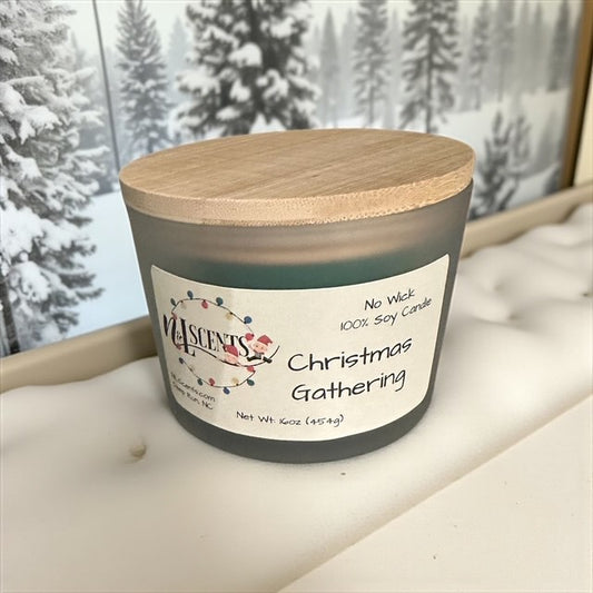 Christmas Gathering 16 oz wickless candle