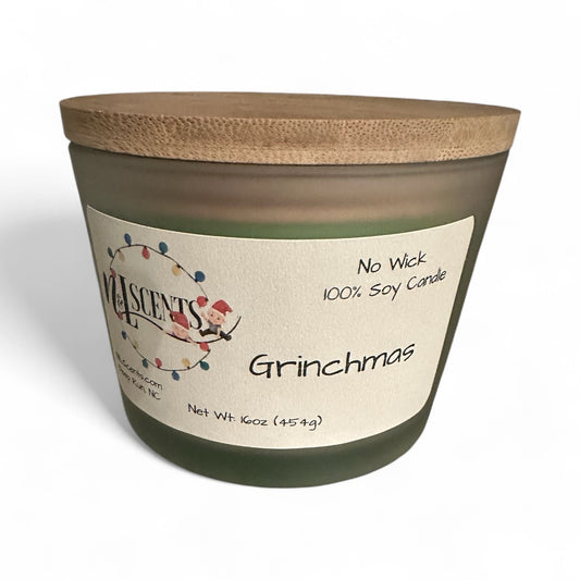 Grinchmas 16 oz wickless candle