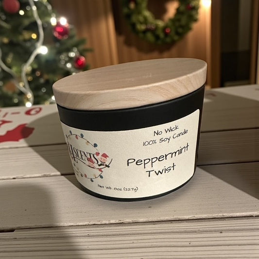 Peppermint Twist 8 oz wickless candle